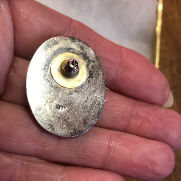 Vintage Rose Quartz Sterling Silver Earrings from the 1990’s! - Picture 6 of 15